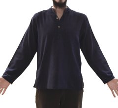 Lacivert Koton Erkek Bluz  %100 Pamuk LARGE