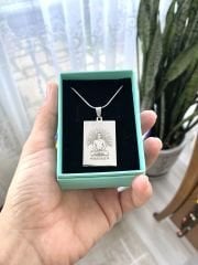 BABAJI DİKDÖRTGEN KOLYE - Paslanmaz Çelik