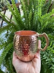 KALAYSIZ BAKIR SU BARDAĞI- KULPLU - 300 ML
