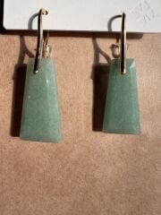 Aventurin Doğal Taş Küpe