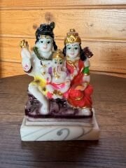 SHIVA AİLESİ BİBLO- SHIVA, PARVATI VE GANESHA BİRLİKTE